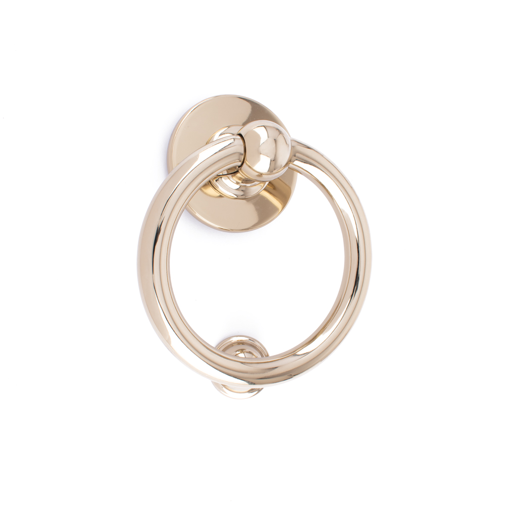 Timber Series Bull Ring Door Knocker - Hardex Gold